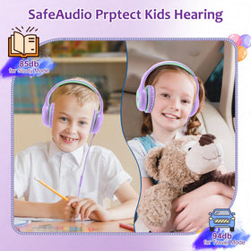 Voopwink KH3 40mm drivers deliver clear kid-friendly stereo sound.