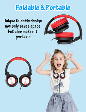Voopwink kids headphones multi-function button for calls and media