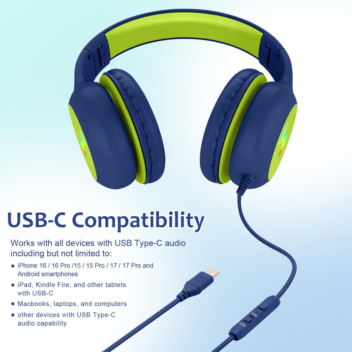 Voopwink over-ear cushions ensure comfortable listening during long sessions.
