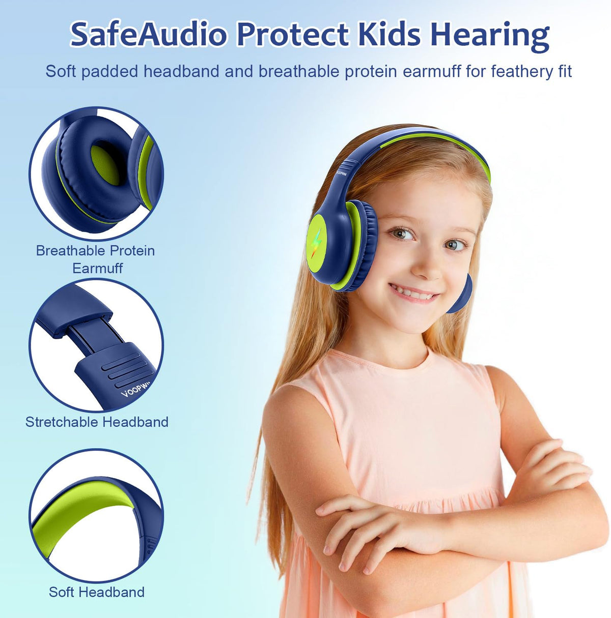 Voopwink volume-limits protect ears while remaining immersive.