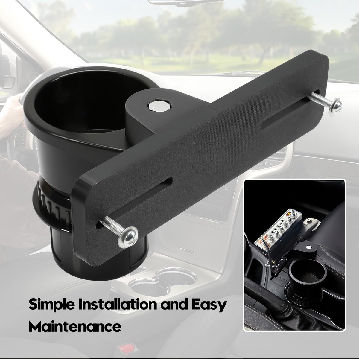 Vornalex cockpit radio mount keeps cockpit clear without blocking mirrors.