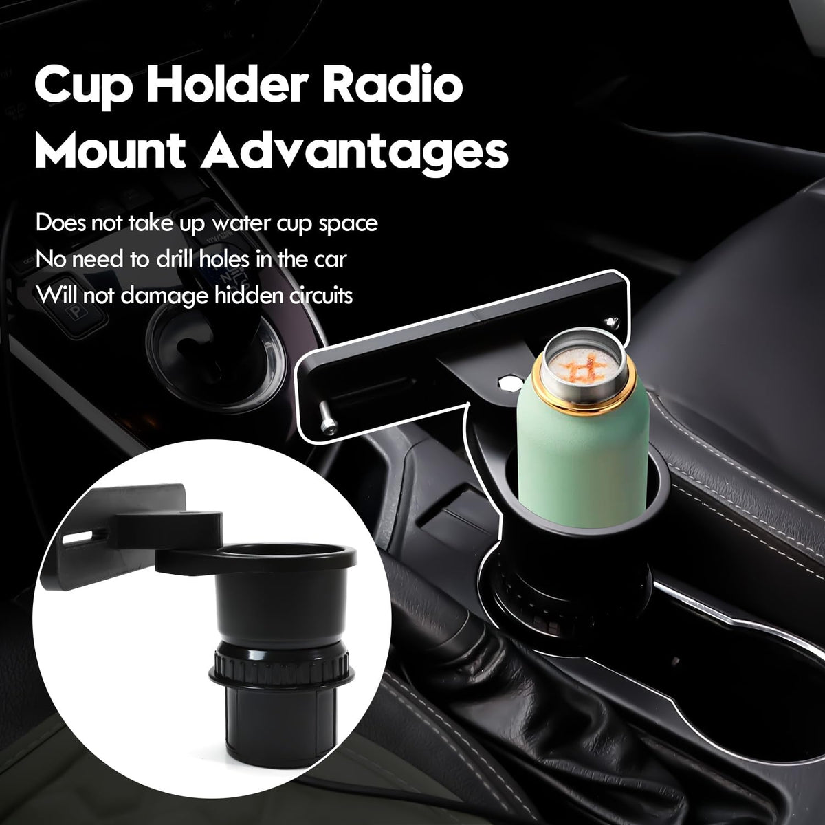 Vornalex round cup holder bracket enables stable rotation and quick angle changes.