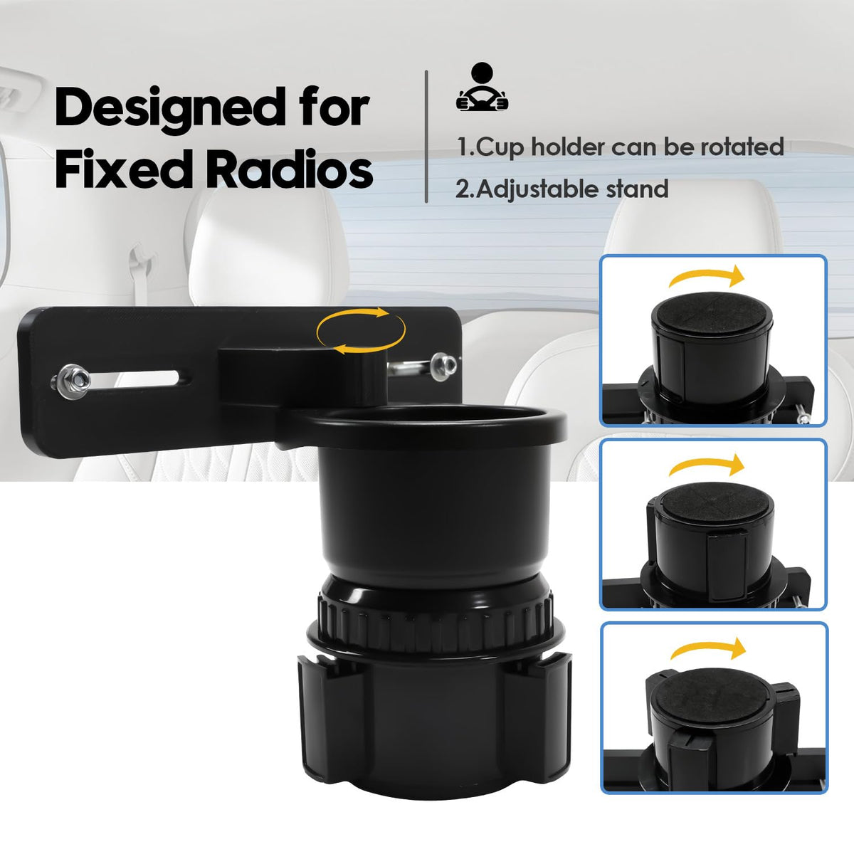 Vornalex universal 2-hole CB mount suits most radios and scanners.