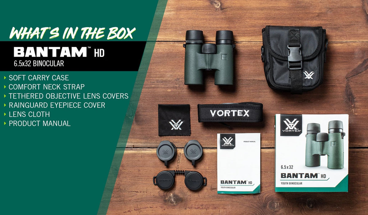 Vortex Bantam HD waterproof and fog-proof performance for tough outdoor conditions.
