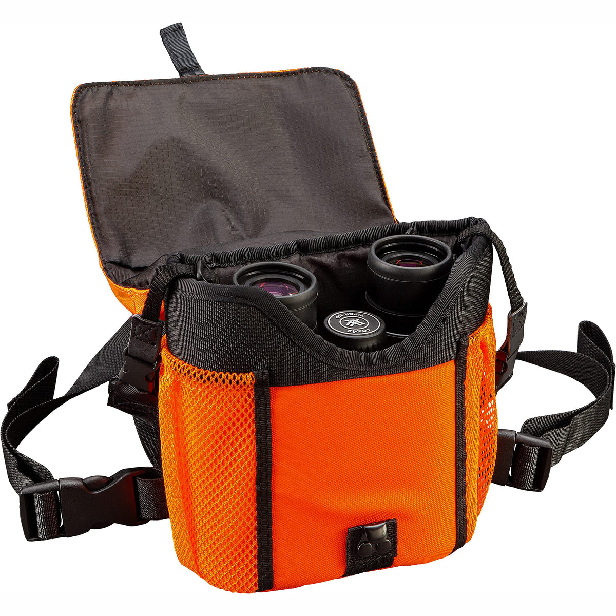 Vortex GlassPak tether system prevents drops and protects optics.