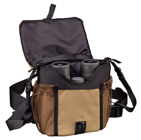 Vortex GlassPak opened with binoculars inside showing snug fit and padded protection