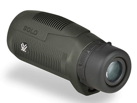Vortex Solo Monocular 10x25 front view highlighting compact, lightweight design.