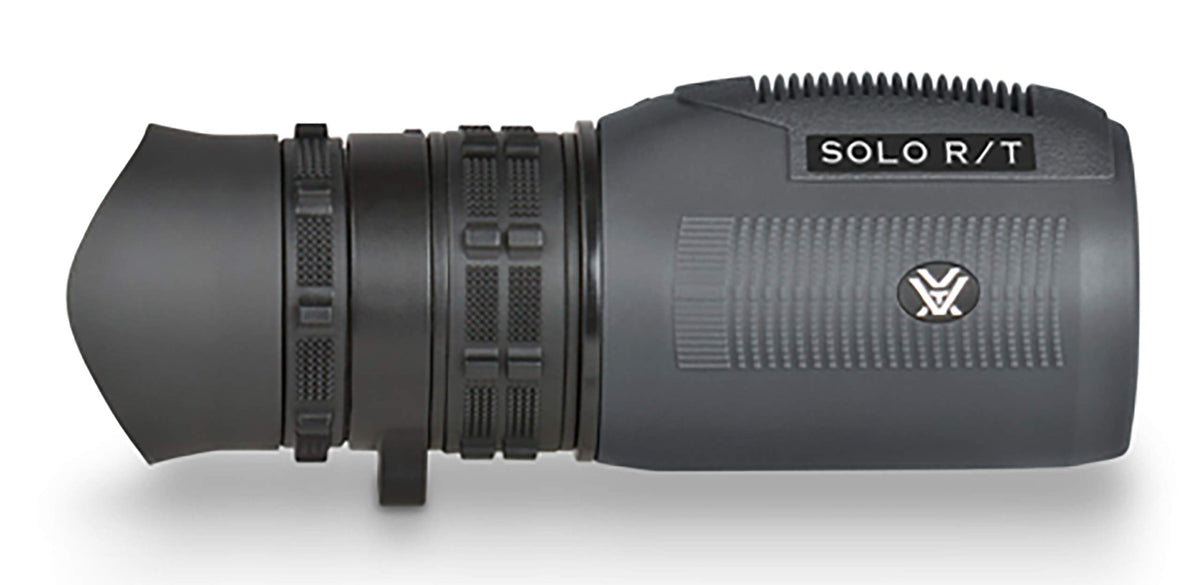 Close-up of adjustable eyecup on Vortex Solo R/T for comfortable viewing with or without glasses.