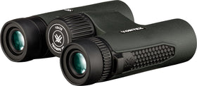Vortex Triumph HD 10x28 binoculars ergonomic grip with rubber armor for secure handling.