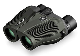 Vortex Vanquish 8x26 binoculars with nitrogen-purged, fog-resistant housing.