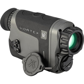 Vortex Veil 400 objective lens close-up highlights crisp imaging at distance.