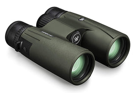 Vortex Viper HD binoculars ergonomic grip with thumb indents for comfortable extended viewing.