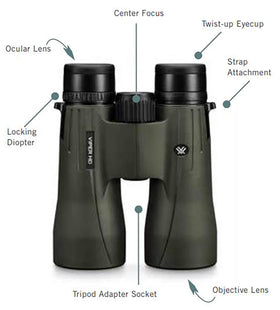 Vortex Viper HD tripod-adaptable design enables stable long-range viewing.