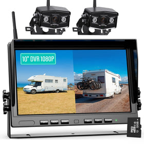 Vosaplk Nuoenx 10-inch monitor delivering crisp 1080p images for safer reversing.