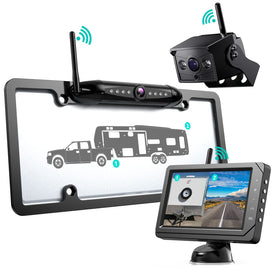Vosaplk Nuoenx 5-inch monitor for clear RV reversing and monitoring.