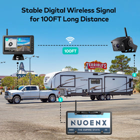Vosaplk Nuoenx license plate camera providing wide, stable rear visibility.