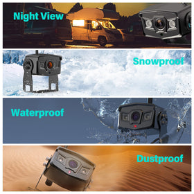 Vosaplk Nuoenx quad-view display lets you monitor four feeds simultaneously.
