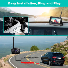 Vosaplk Nuoenx IP69 rearview camera with wide-angle visibility