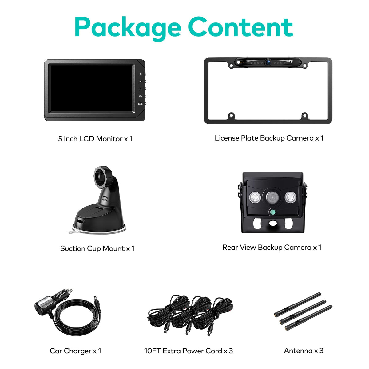 Vosaplk Nuoenx suction-mount monitor offers drill-free dashboard placement.