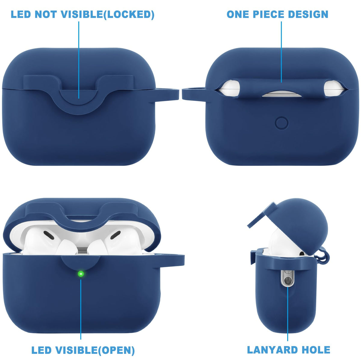 VOTILE lanyard hole design keeps AirPods Pro 2 case easily accessible.