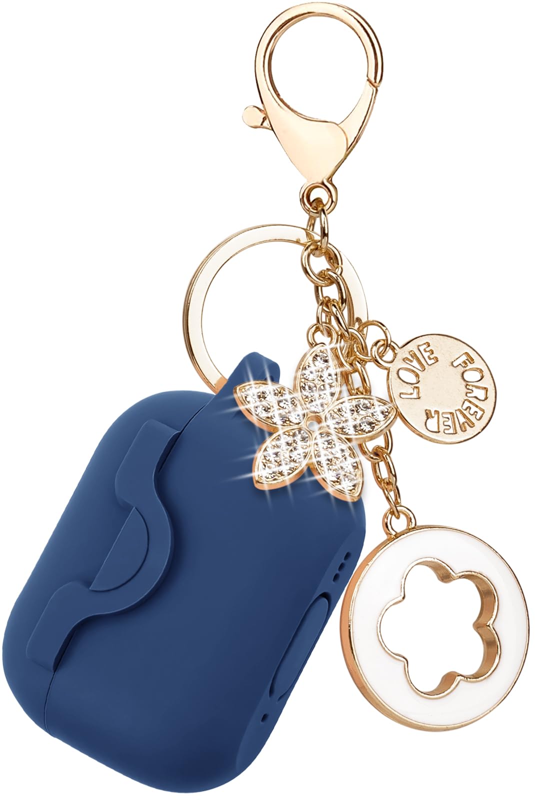 VOTILE secure lock case for AirPods Pro 2 in midnight blue protects with a secure lid.