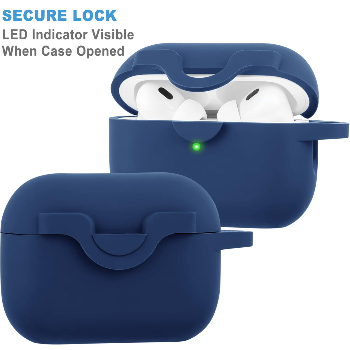 VOTILE silicone protective case cover cushions AirPods Pro 2 against daily bumps.