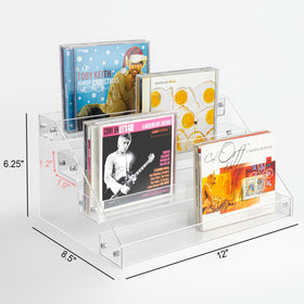 Vowcarol clear acrylic rack showcases modern style while keeping visibility.