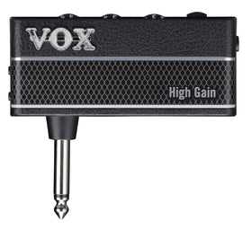 VOX amPlug 3 high gain device shown with guitar for portable practice
