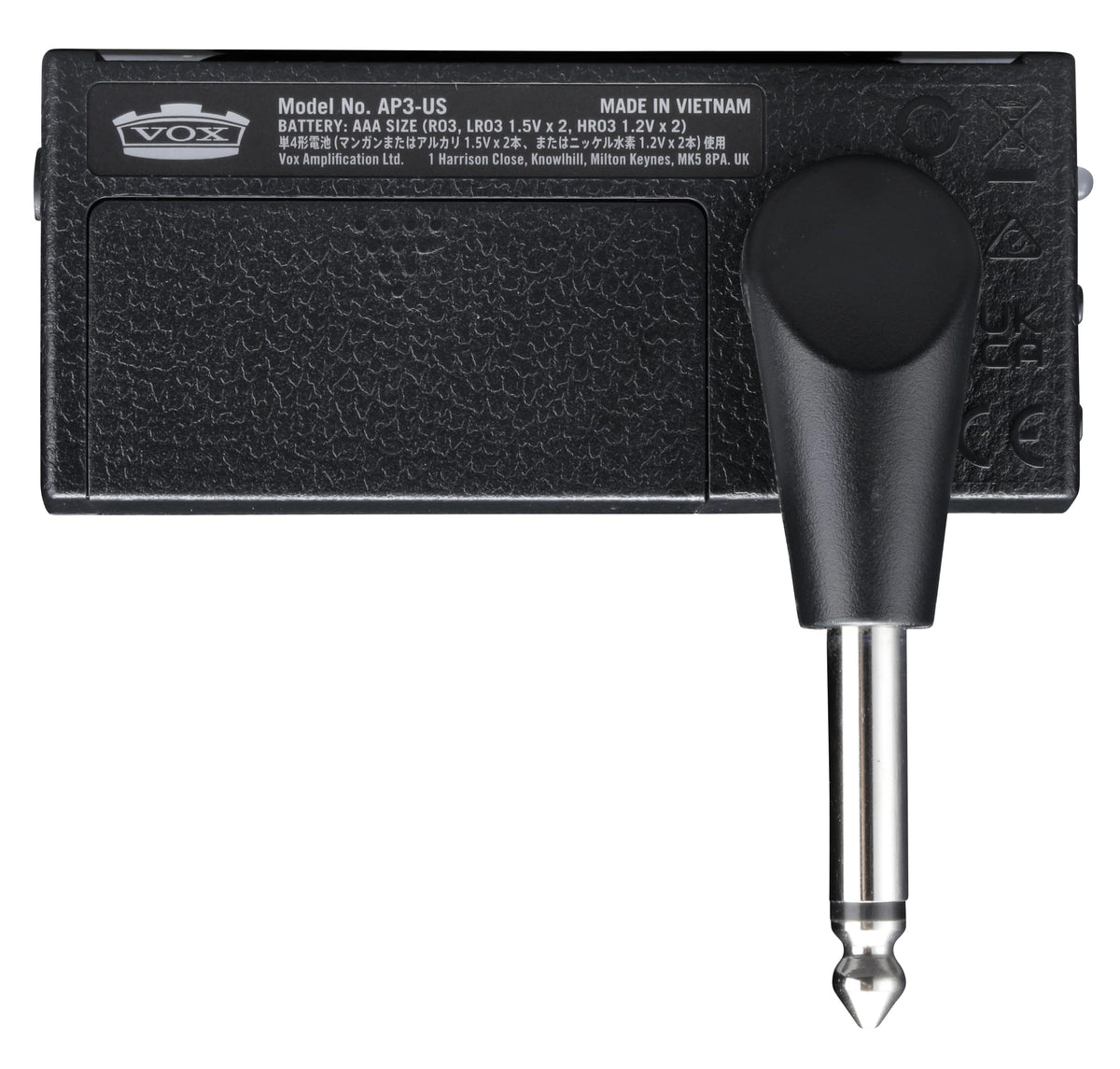 VOX amPlug 3 US Silver built-in rhythms for dynamic practice.