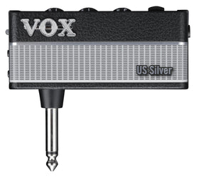 VOX amPlug 3 US Silver compact design for portable guitar practice.