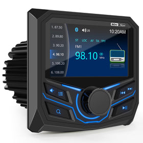 VOXXBASS marine-grade Bluetooth radio receiver with weatherproof design for outdoor marine use.