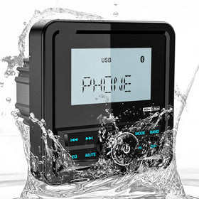 VOXXBASS waterproof marine digital receiver with clear LCD display for outdoor boating