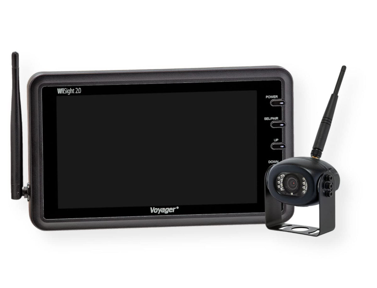 Voyager WVSXS70 monitor display provides clear wireless viewing for safer driving and parking
