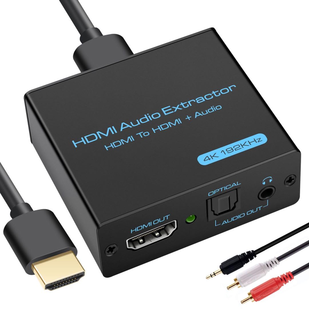 VPFET HDMI Audio Extractor setup shows easy plug-and-play installation for clean audio extraction.
