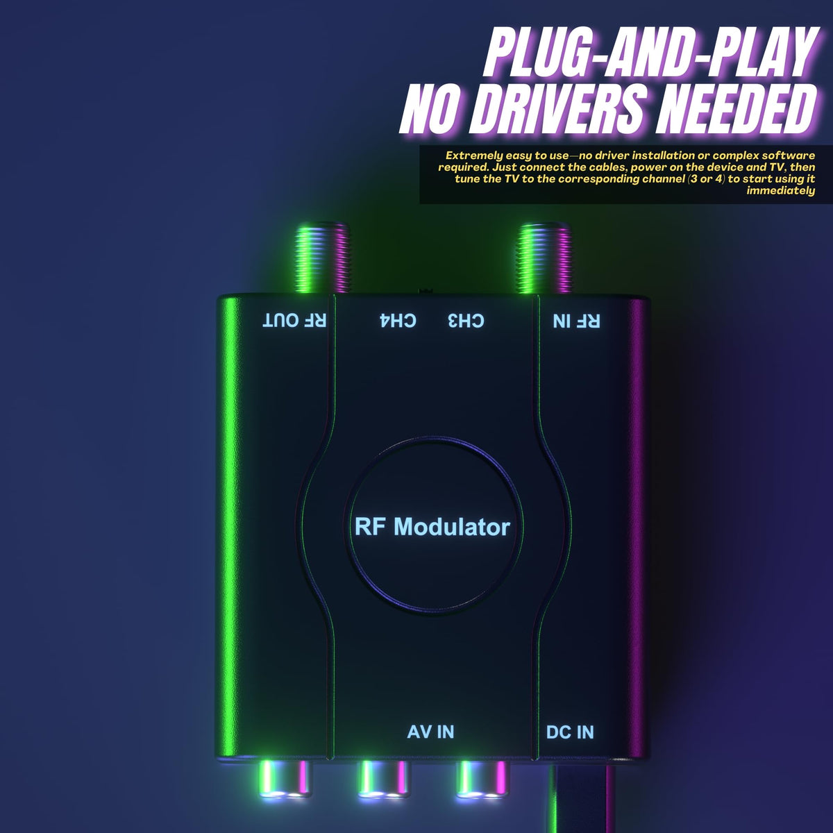 VQP DVD VCR PS2 connections highlight classic media compatibility