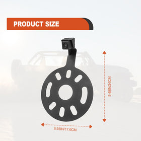 Vrasly mounted on Jeep spare tire showing OEM-fit and better backing confidence