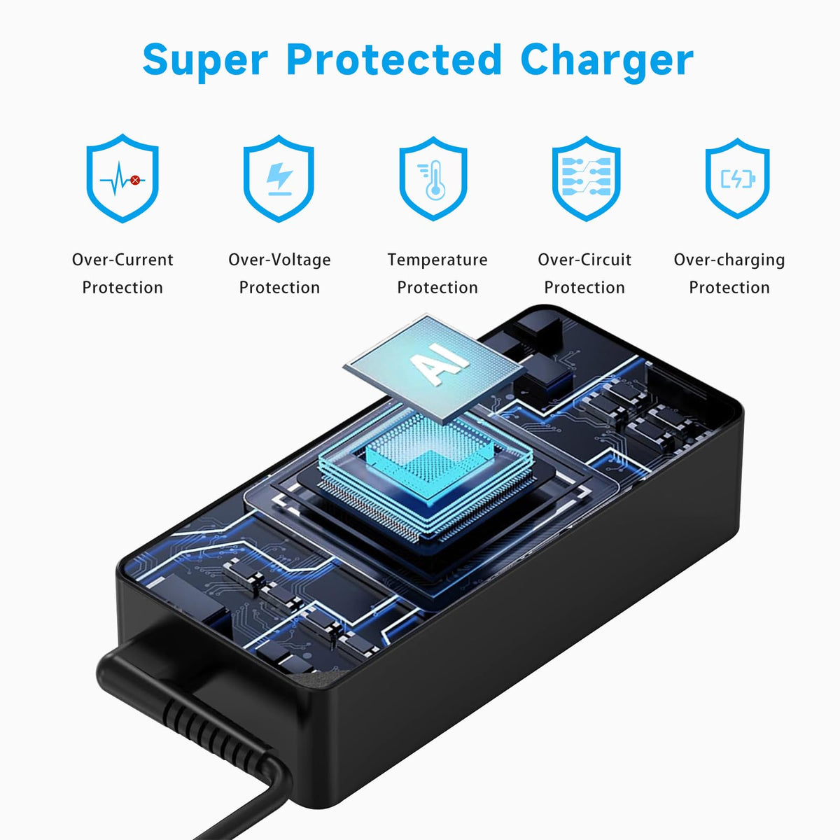 VRAVEK 65W adapter compatible with Lenovo Ideapad 3-series for daily tasks.