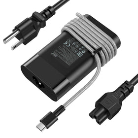 VRAVEK 65W USB-C charger side ports for flexible HP connections