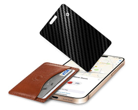 Vrebrey front-facing card showing slim tracker and clean design benefits