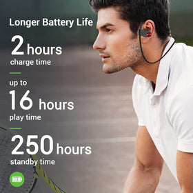 VRIFOZ Headphones battery indicator showing 16 hours of listening