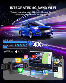 VROAVIE fast 5.8GHz WiFi with mobile app control.