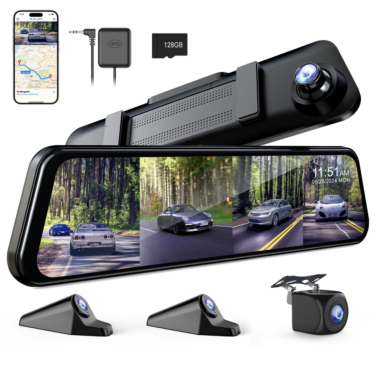 VROAVIE front camera for clear highway footage and safety