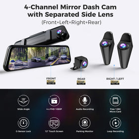 VROAVIE left-side camera provides 360-degree coverage for blind spots
