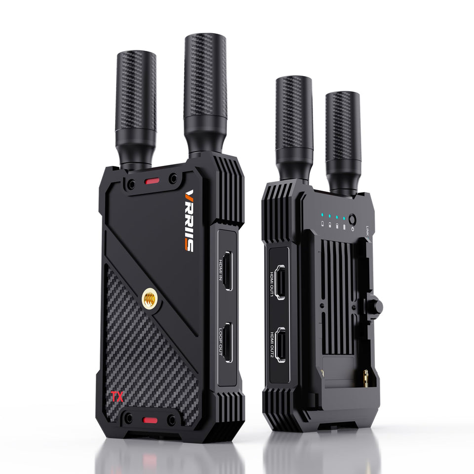 Vrriis wireless HDMI transmitter setup for easy plug-and-play streaming.