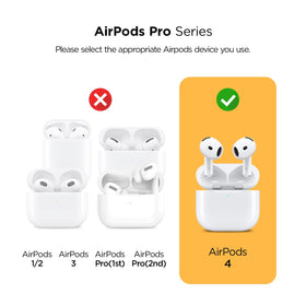 VRS DESIGN AirPods 4 lock case peach coral color option.