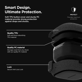 VRS DESIGN Buds4 Pro case with carabiner for easy attachment