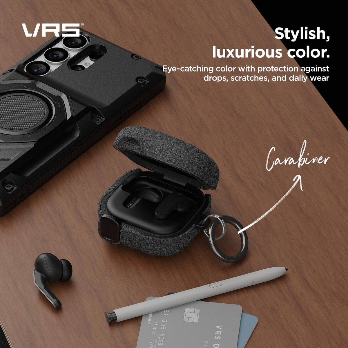 VRS DESIGN Buds4 Pro case compatible with Buds 4 Pro devices