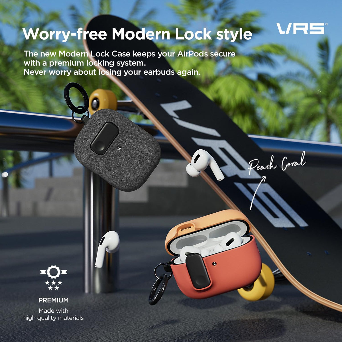 VRS DESIGN lock mechanism detail demonstrating secure lid closure