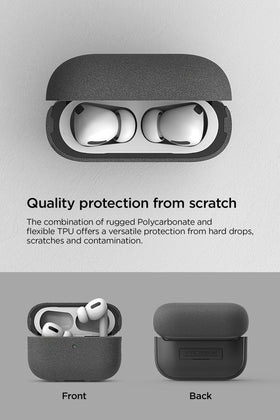VRS Design Modern AirPods Pro 2 case front view with LED visibility