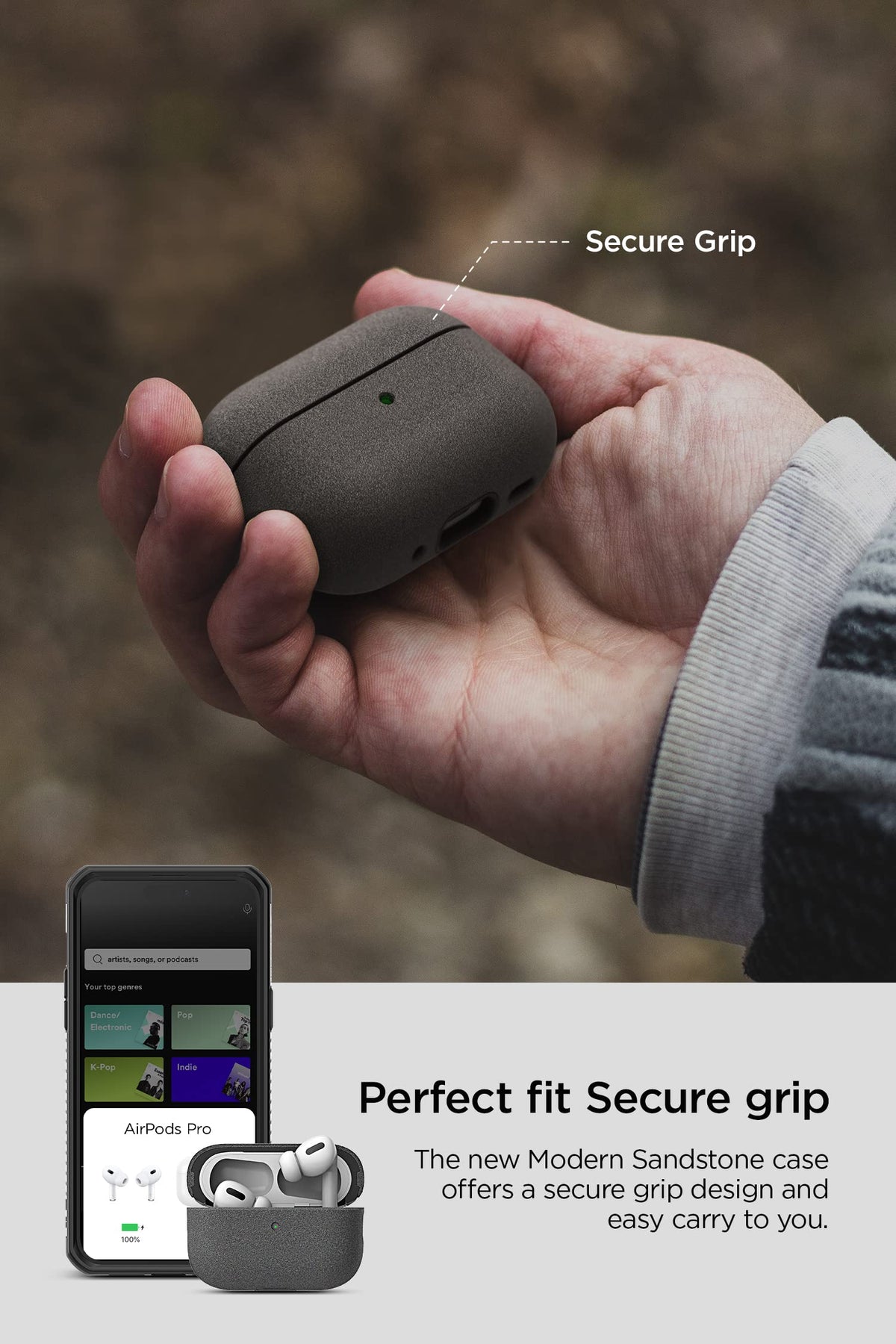 VRS Design Modern AirPods Pro 2 case precise cutouts ensure smooth access
